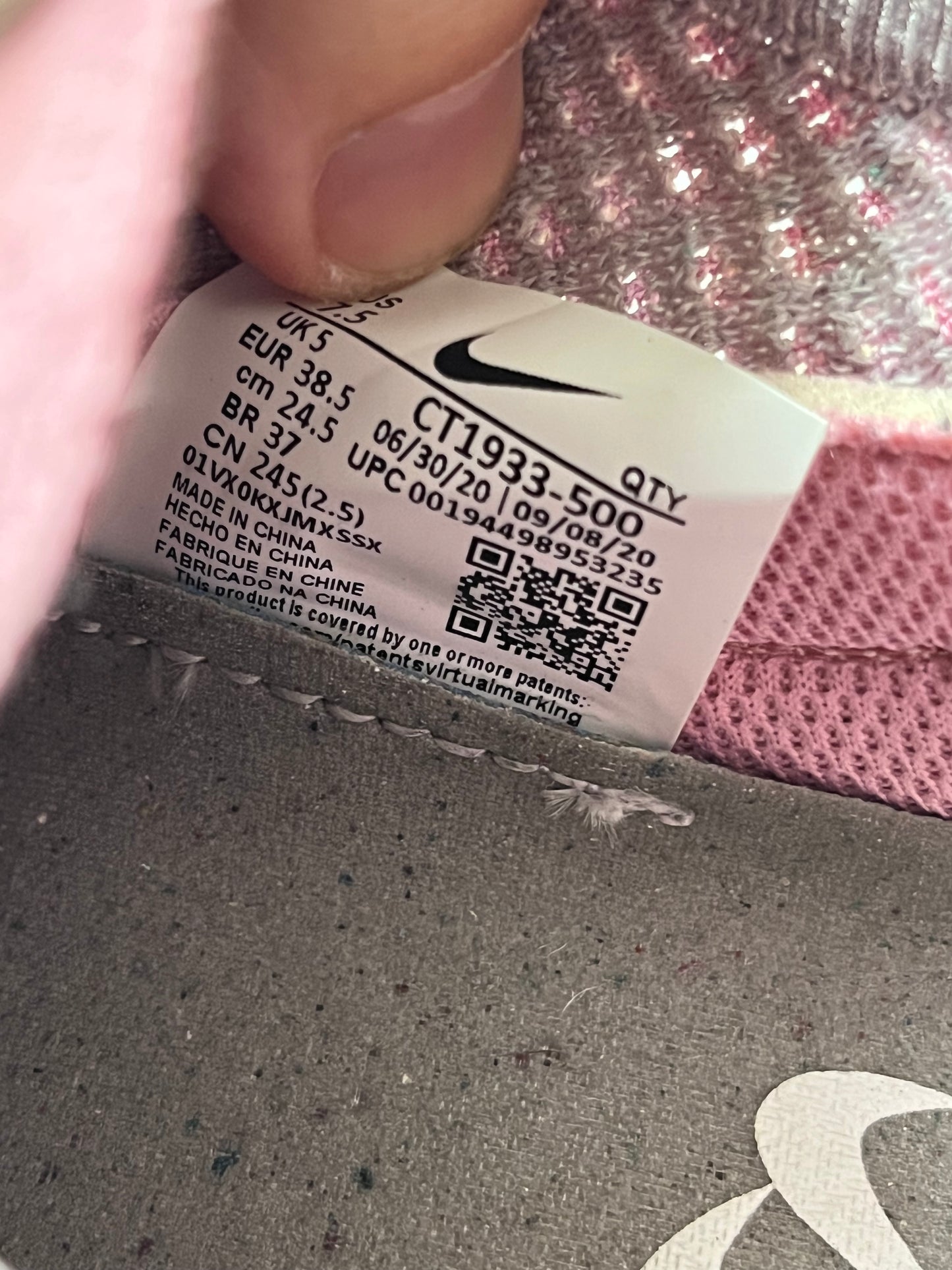 Nike W Air Vapormax 2020 Fk Light Arctic Pink shoes