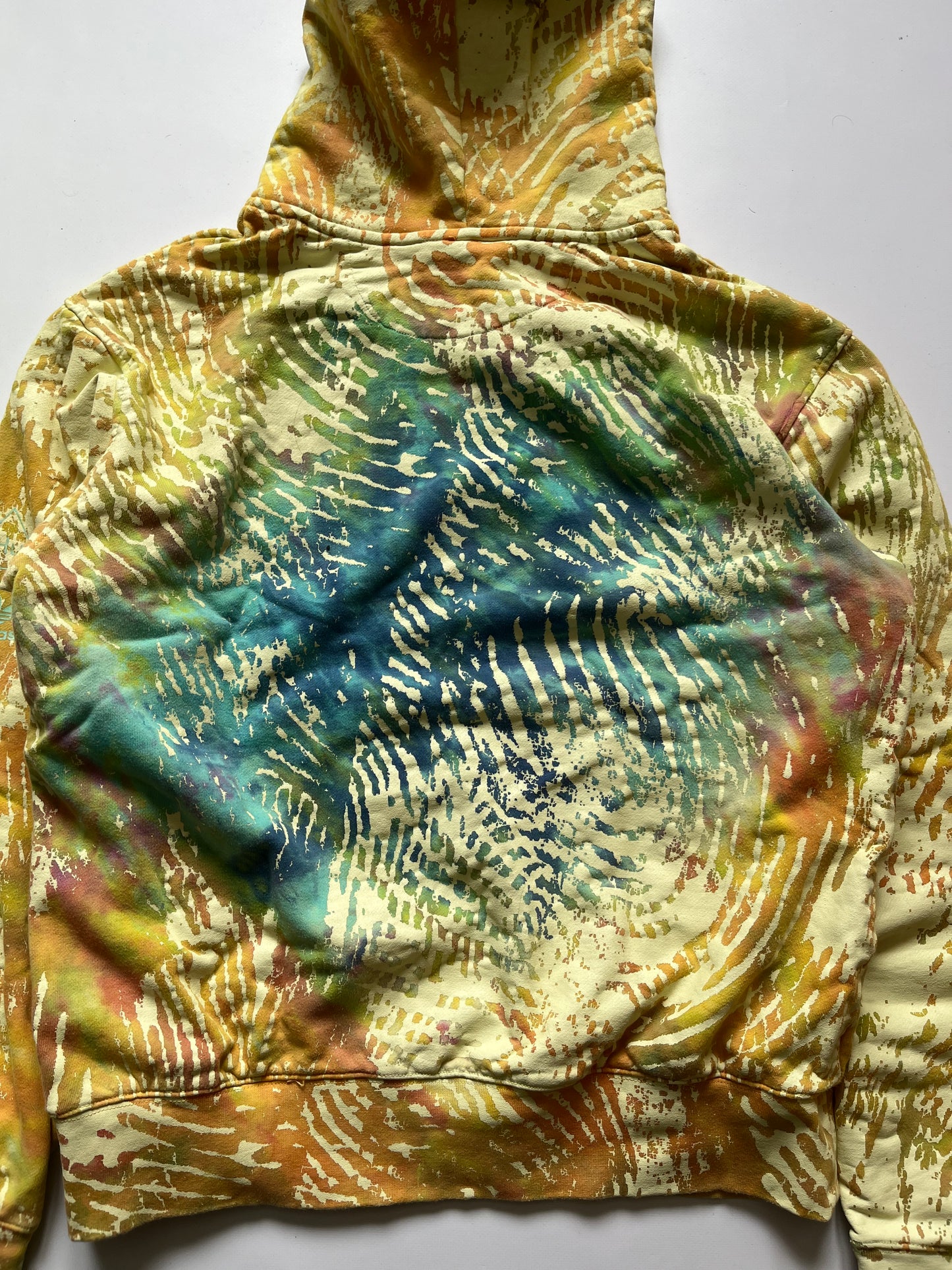 Adidas x Pharrell Williams finger print hoodie tie dye