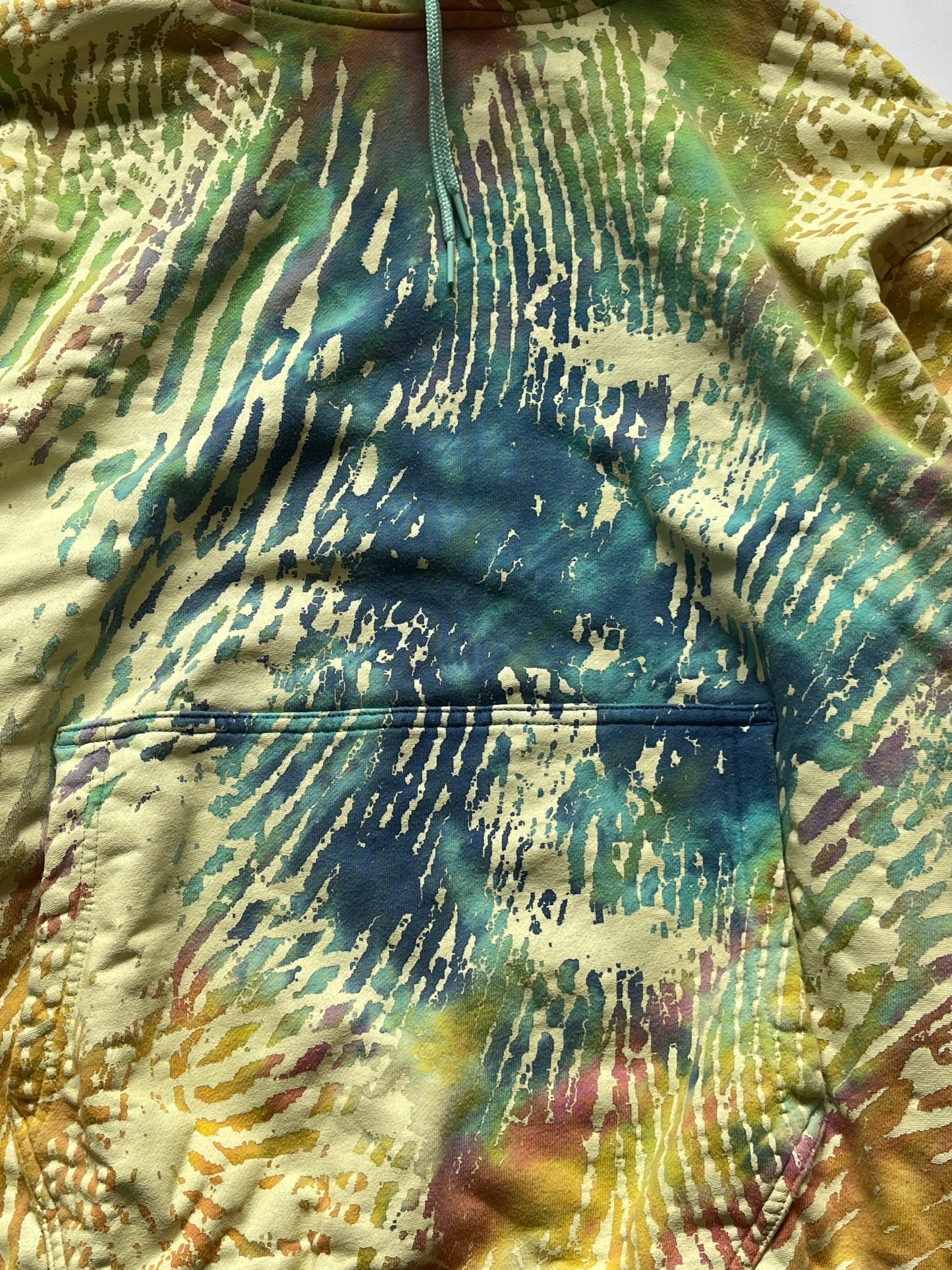 Adidas x Pharrell Williams finger print hoodie tie dye