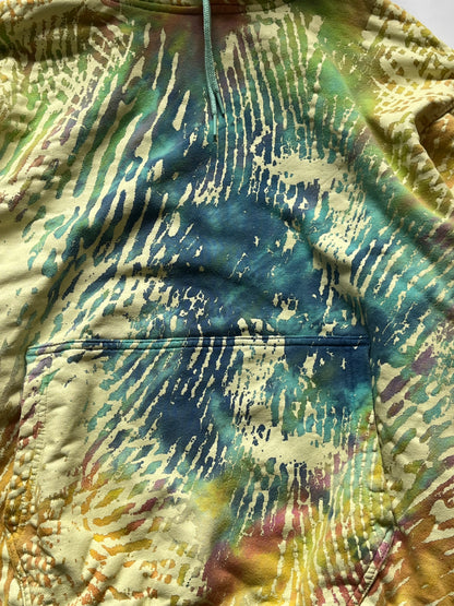 Adidas x Pharrell Williams finger print hoodie tie dye