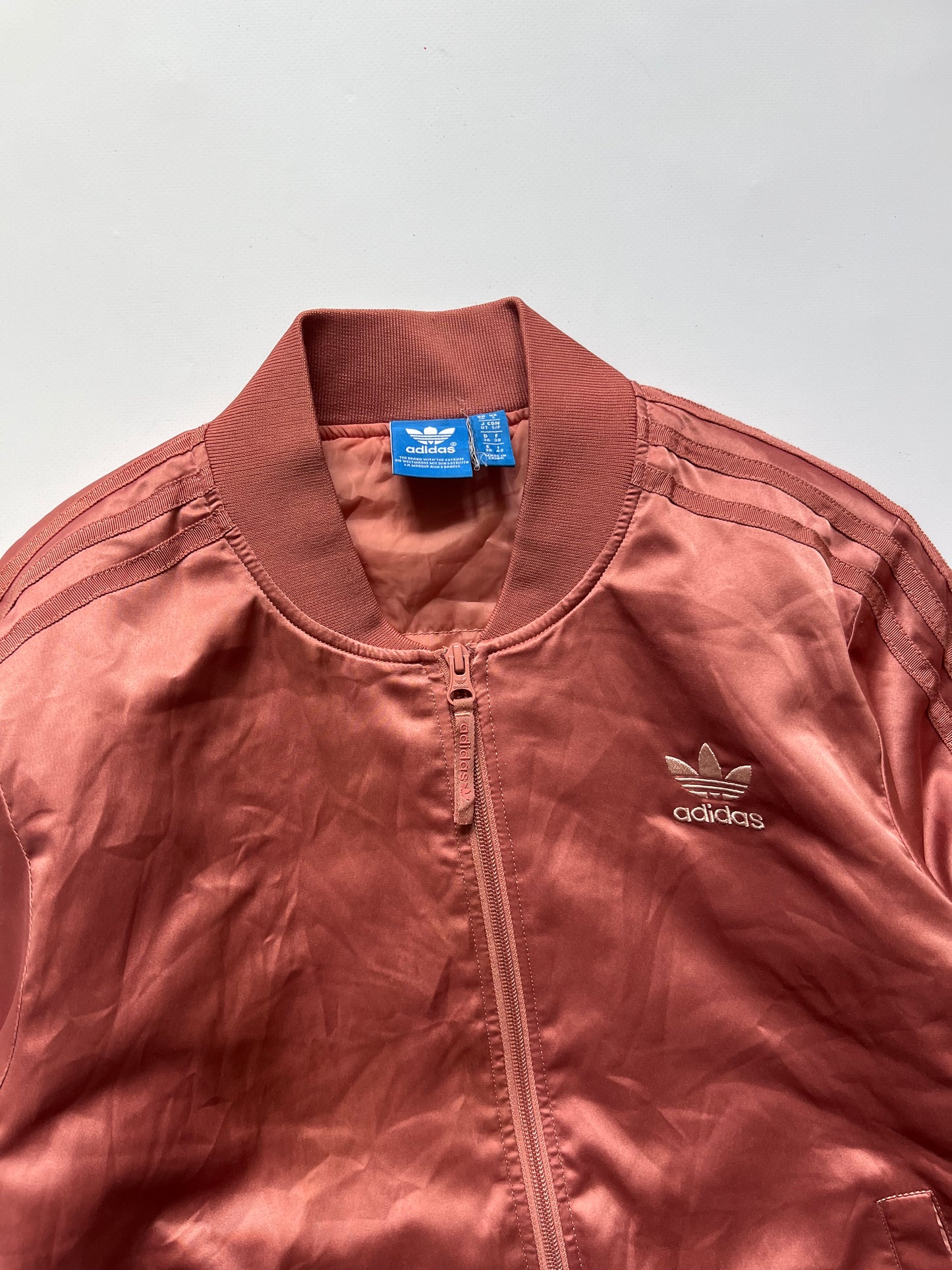 Woman’s Adidas pink bomber jacket full zip