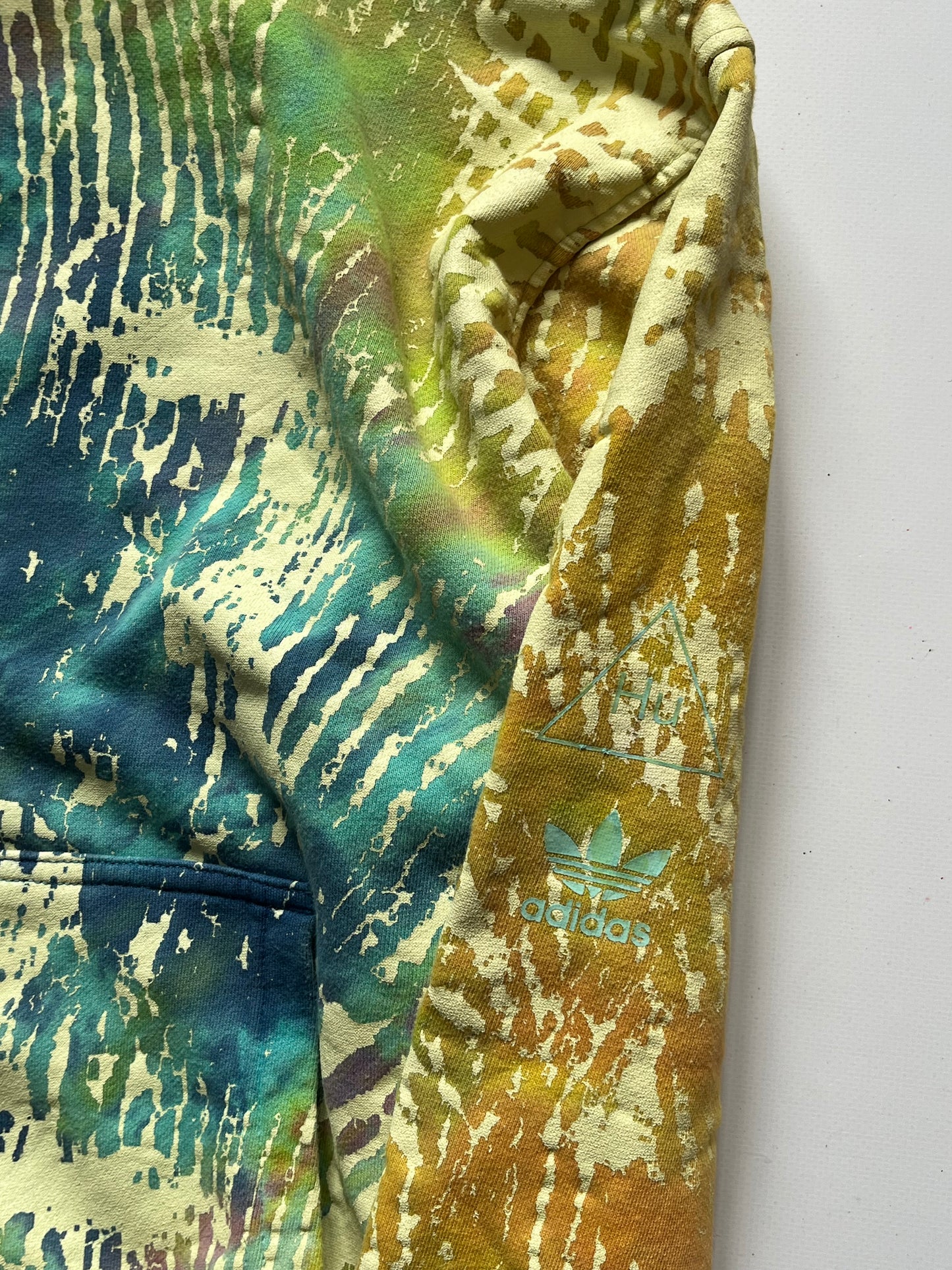 Adidas x Pharrell Williams finger print hoodie tie dye