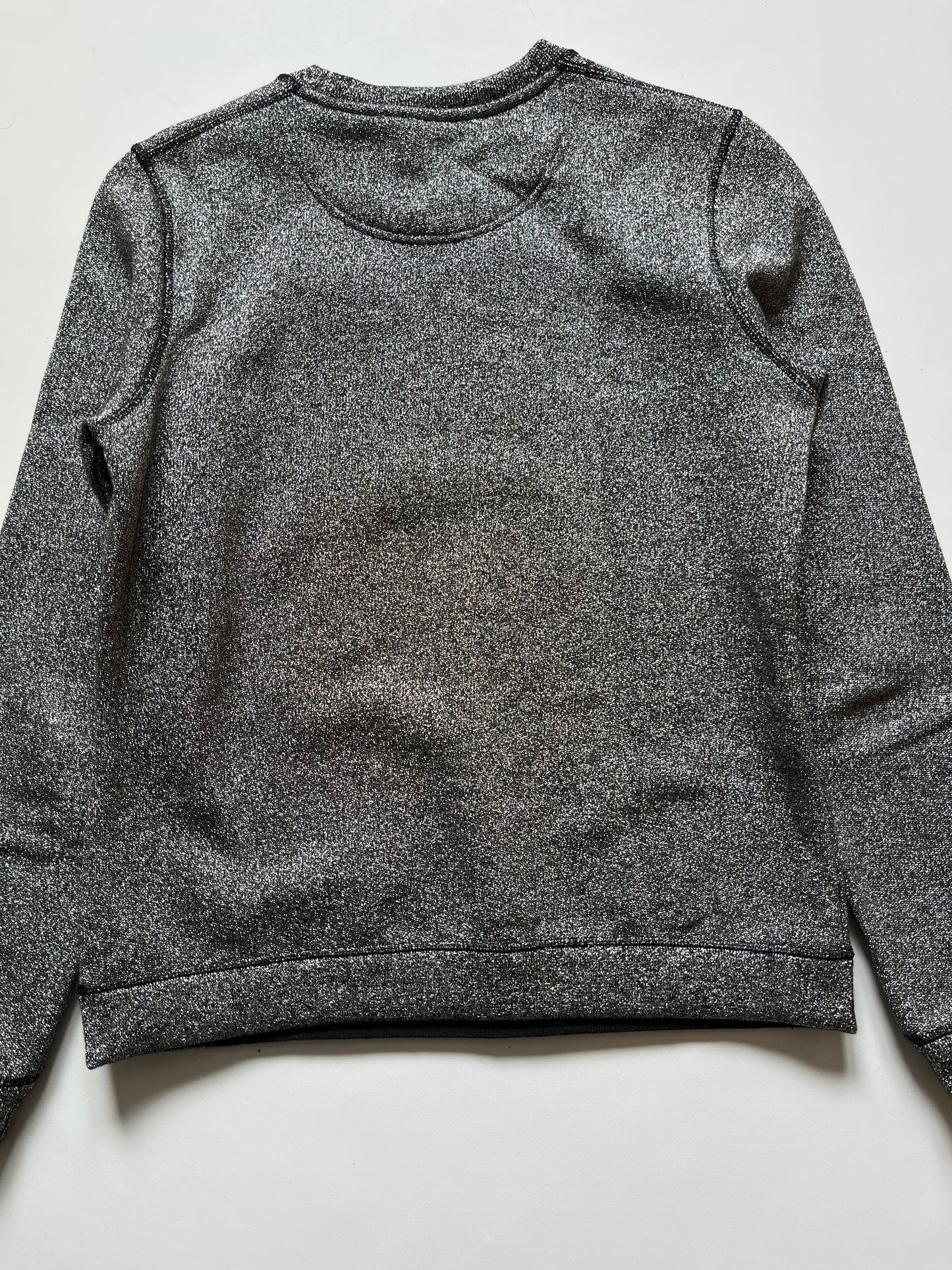 Kenzo Paris Glitter Metal Silver Purple Sweatshirt