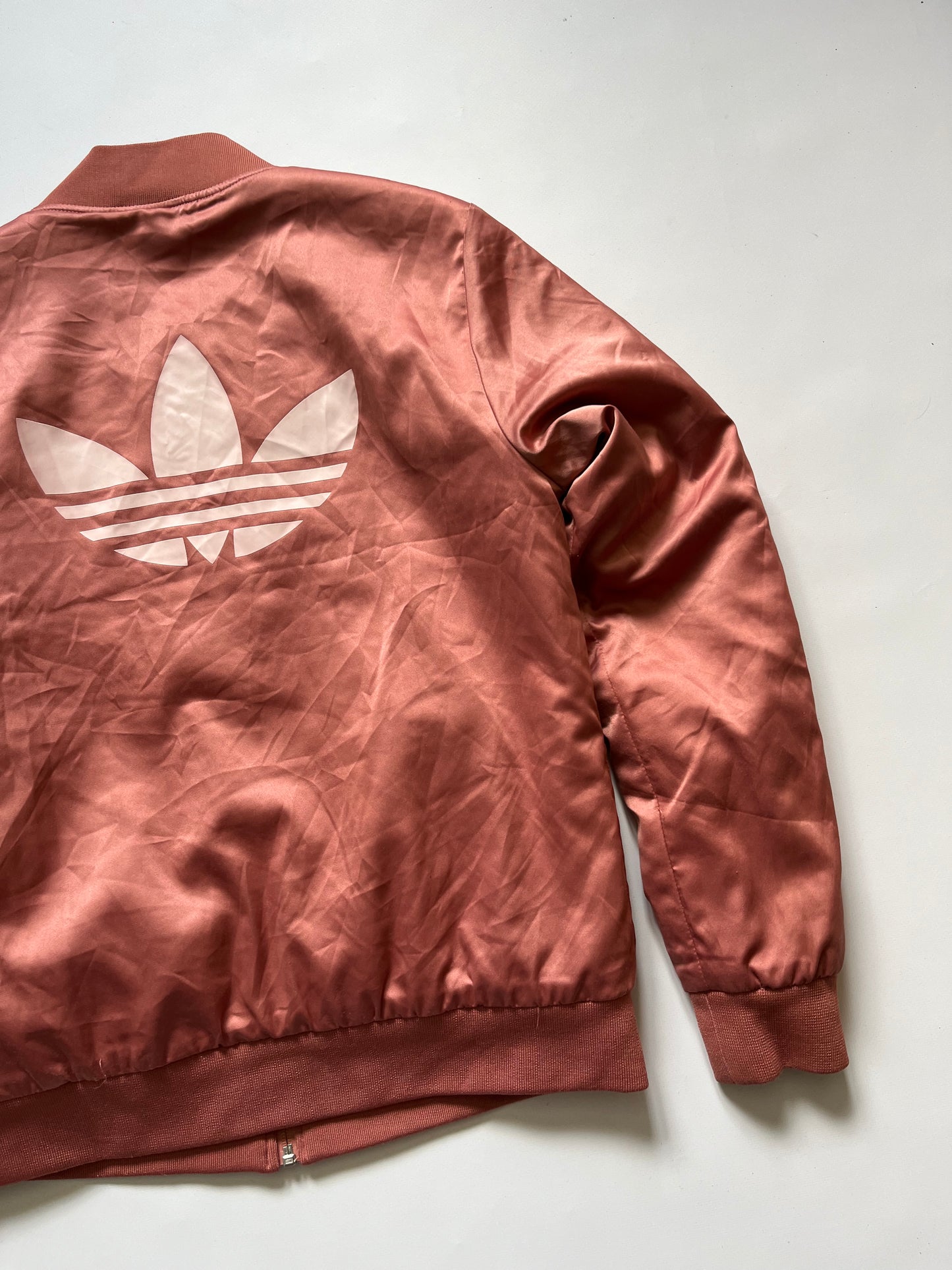Woman’s Adidas pink bomber jacket full zip