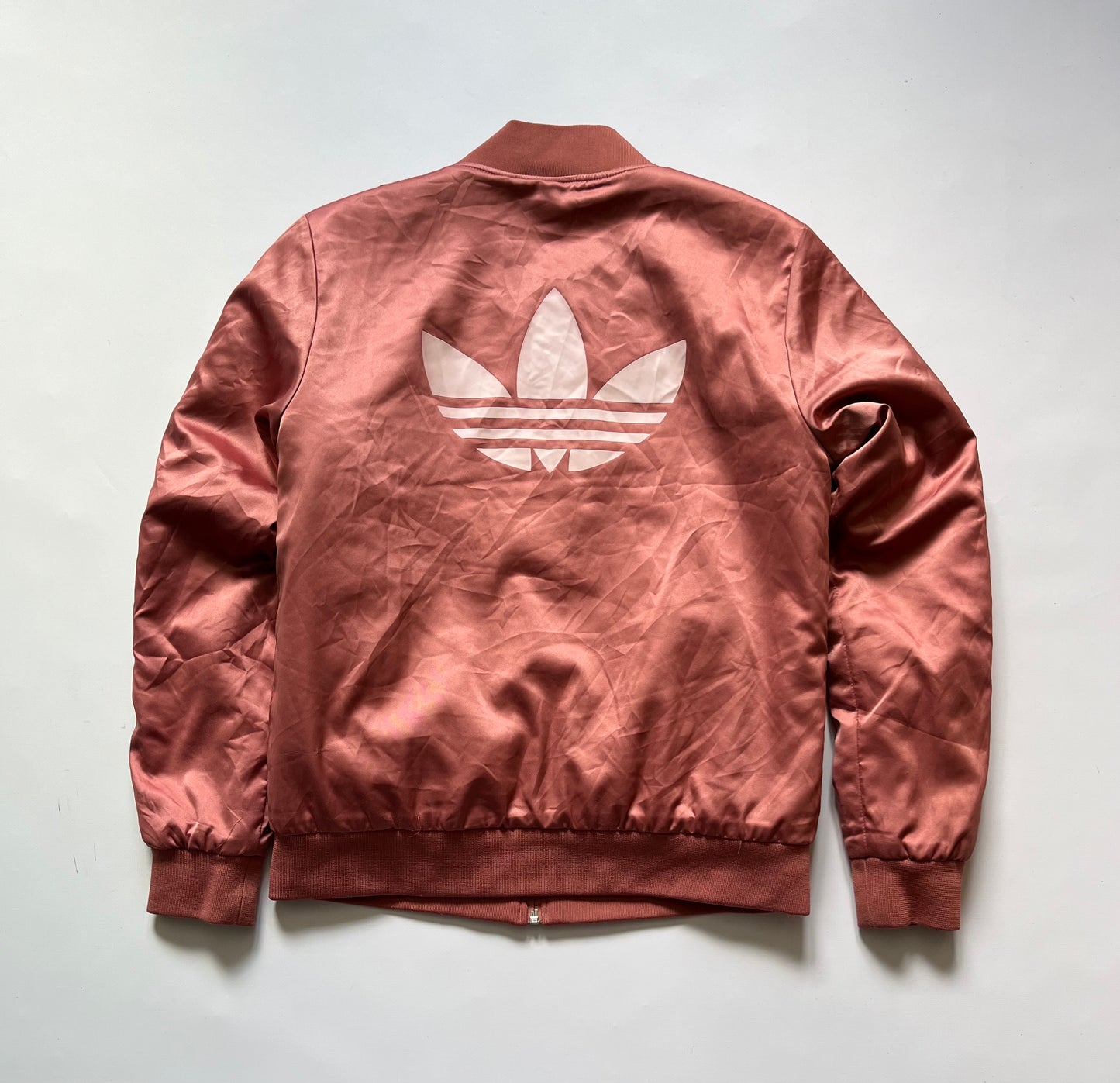 Woman’s Adidas pink bomber jacket full zip