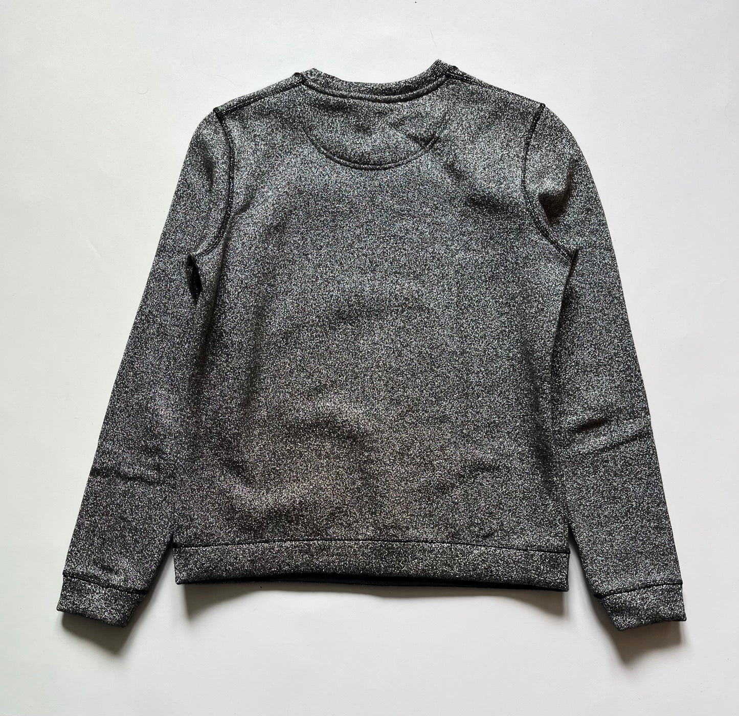 Kenzo Paris Glitter Metal Silver Purple Sweatshirt