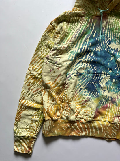 Adidas x Pharrell Williams finger print hoodie tie dye