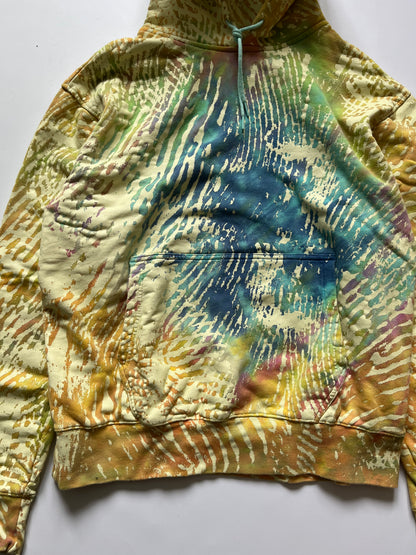 Adidas x Pharrell Williams finger print hoodie tie dye