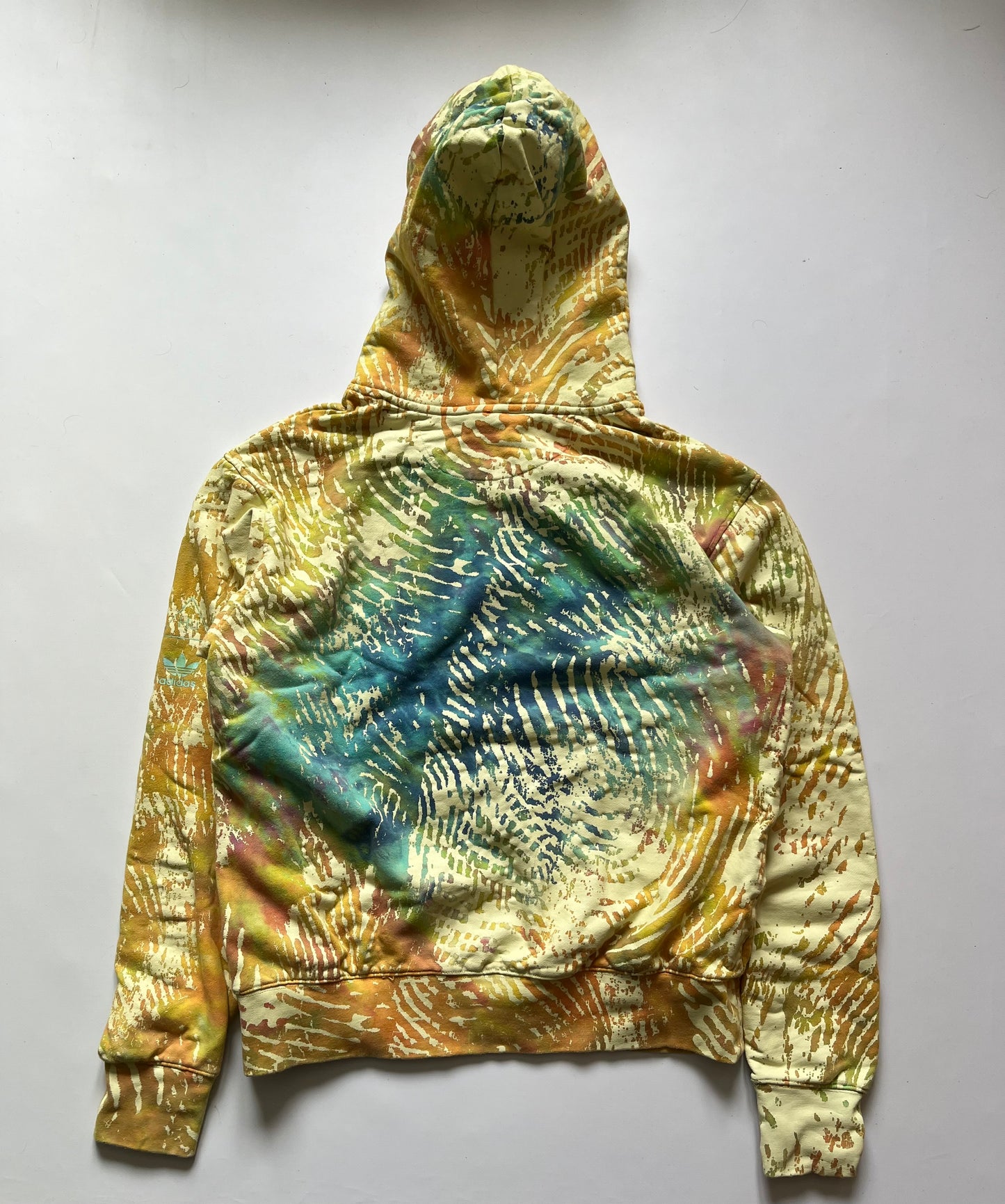 Adidas x Pharrell Williams finger print hoodie tie dye