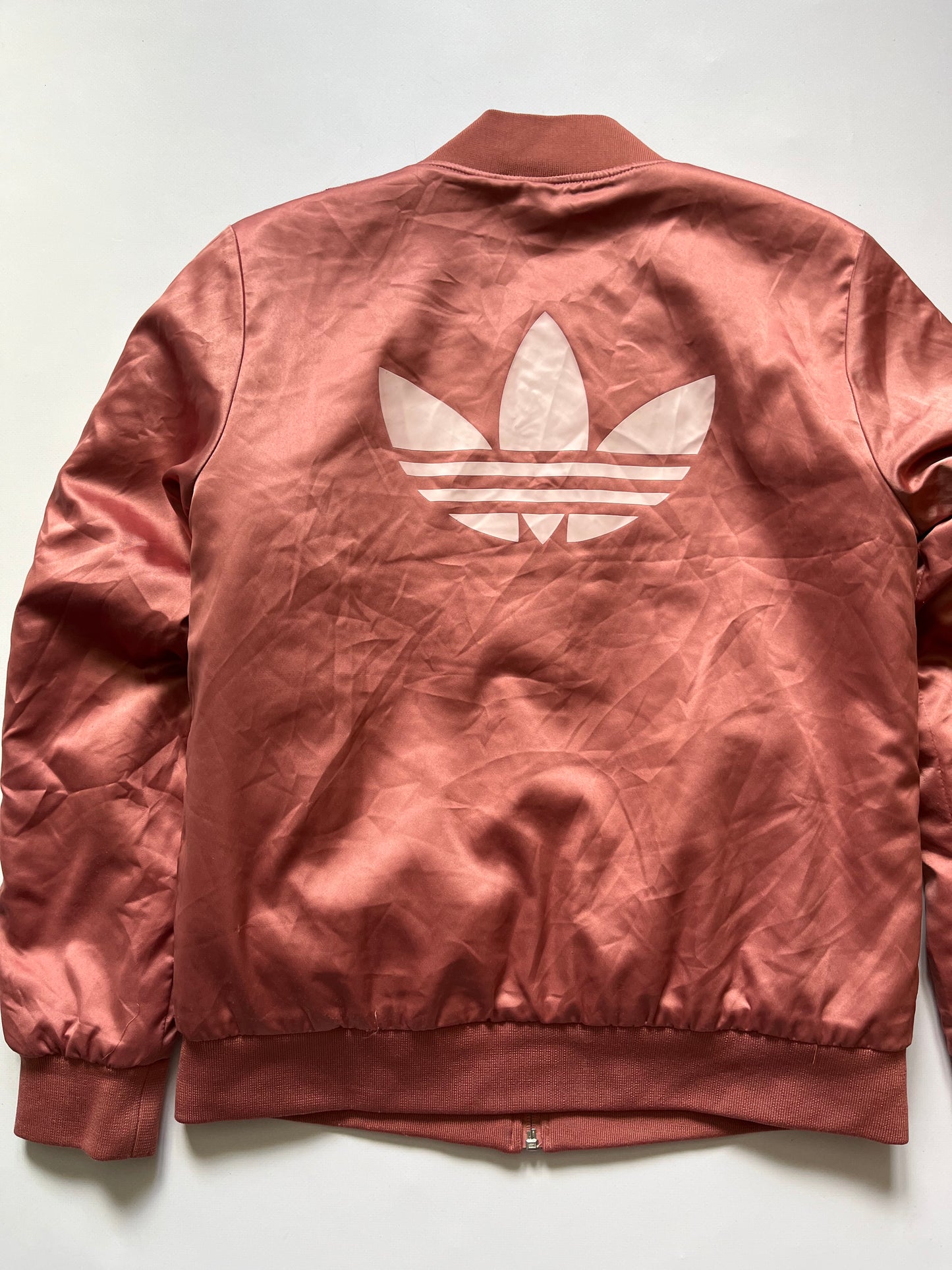 Woman’s Adidas pink bomber jacket full zip