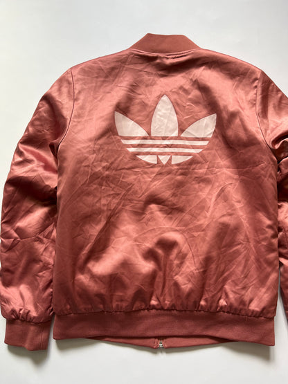 Woman’s Adidas pink bomber jacket full zip